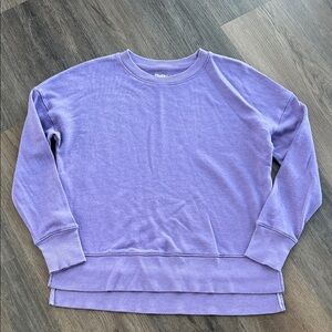 Women's Time and Tru Purple Lavender Sweater Crew